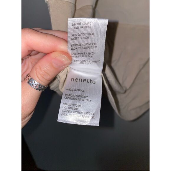 Nenette Italian Cream Beige Long Sleeveless Blouse, Size EU 38 / US Medium - Picture 8 of 8